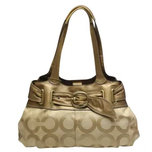Coach Signature Synthetic Shopper Bag (Pre-Owned)