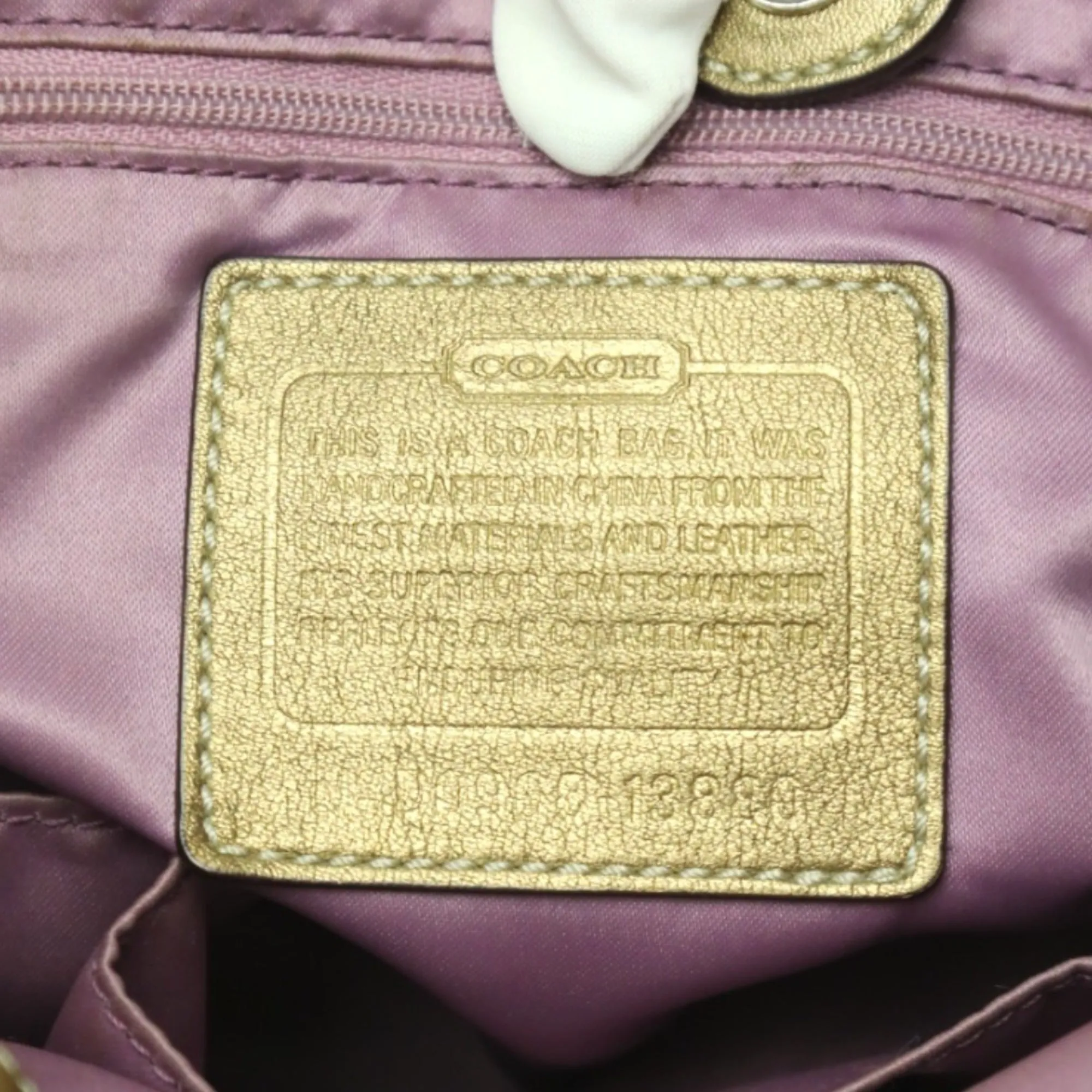 Coach Signature Synthetic Shopper Bag (Pre-Owned)