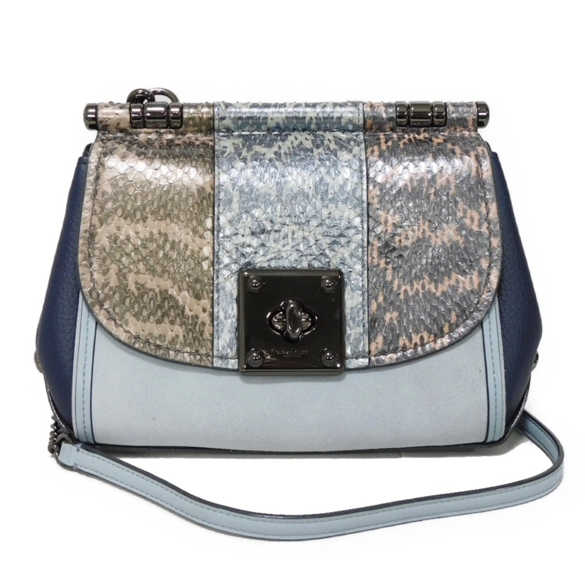 Coach Suede Leather Shoulder Bag (Pre-Owned)