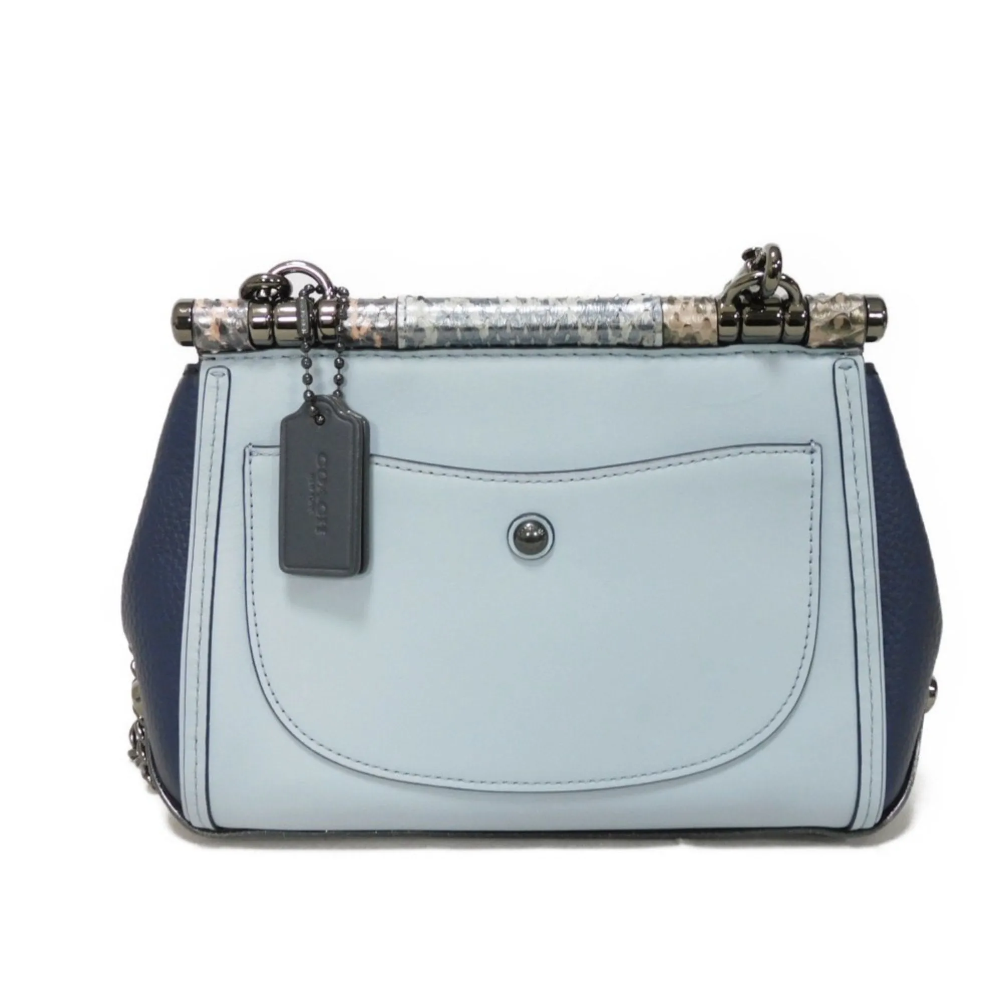 Coach Suede Leather Shoulder Bag (Pre-Owned)