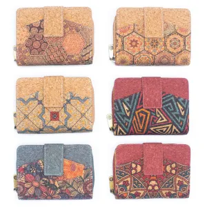 Color cork Square-mini?Ccork Wallet ?CHY-020-MIX-6 ??6units??