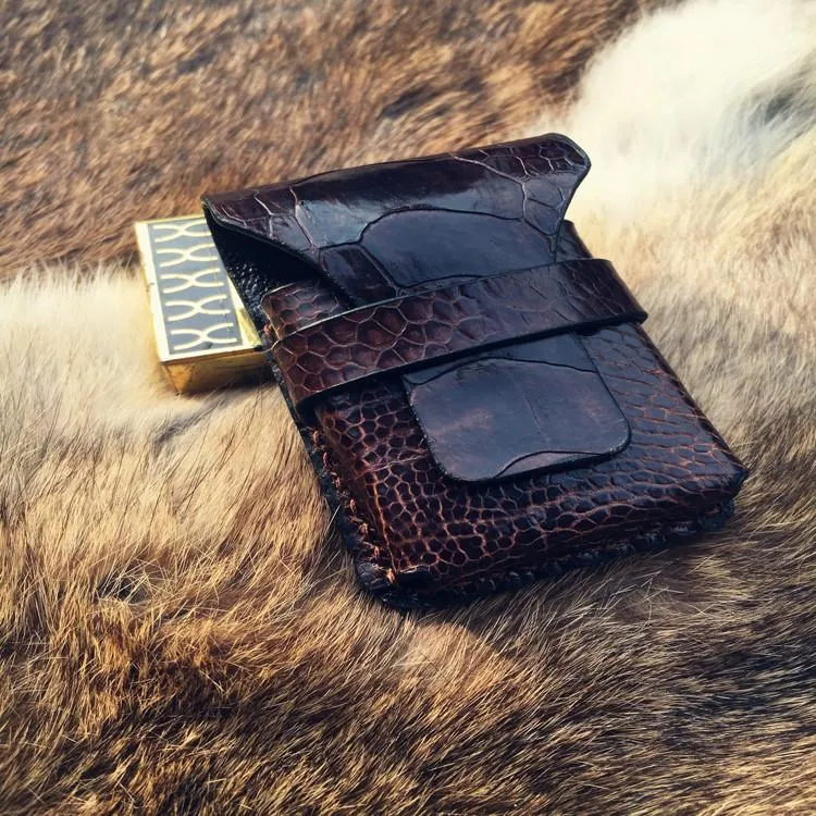 Cool Mens Leather Zippo Lighter Case Zippo lighter Holder with Belt Clip Loop
