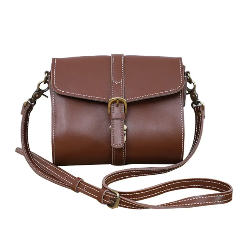Cute LEATHER Small Side Bag Black WOMEN SHOULDER BAG Small Crossbody Purse FOR WOMEN