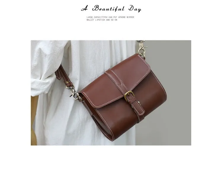Cute LEATHER Small Side Bag Black WOMEN SHOULDER BAG Small Crossbody Purse FOR WOMEN