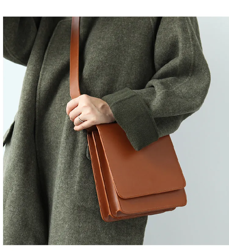 Cute Leather Womens Stylish Minimalist Crossbody Bag Purse Shoulder Bag for Women