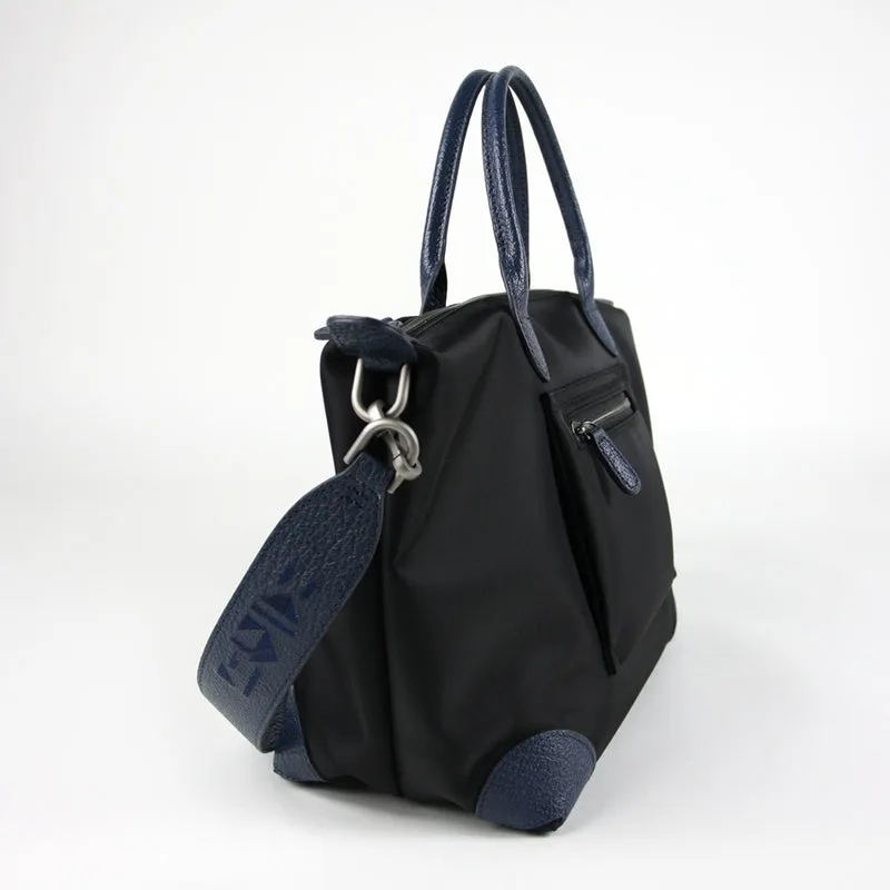 Dark Green Womens Nylon Shoulder Tote Green Nylon Handbag Shoulder Purse for Ladies