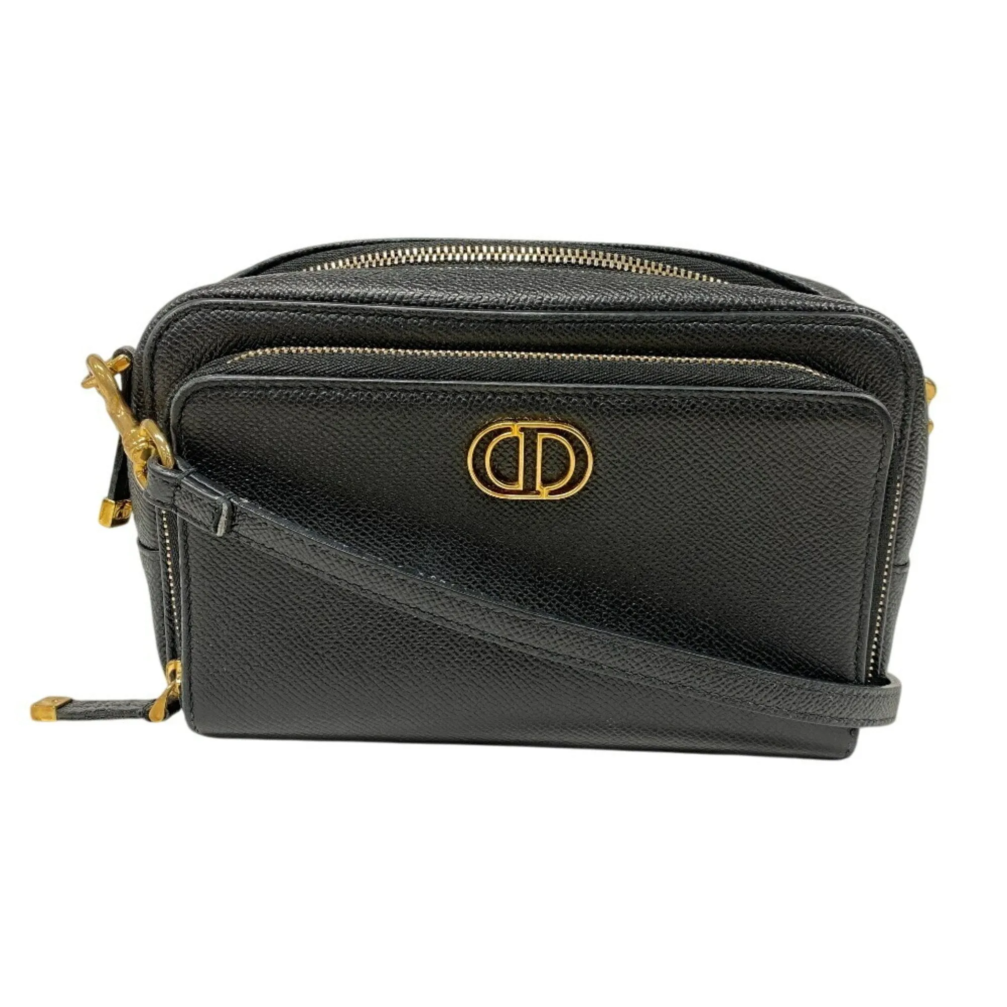 Dior Caro Leather Shoulder Bag (Pre-Owned)
