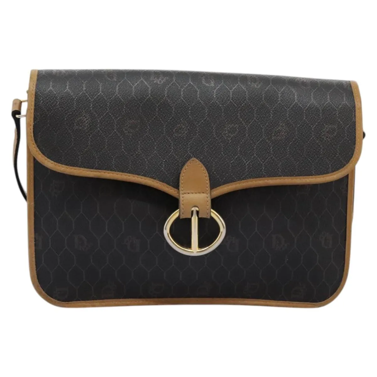 Dior Honeycomb Canvas Shoulder Bag (Pre-Owned)