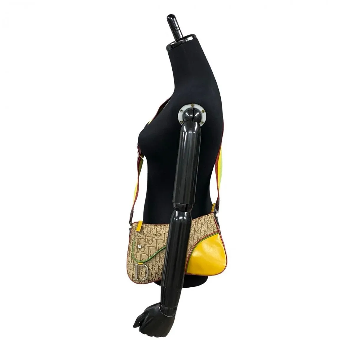 Dior Shoulder Bag leather beige Saddle bag