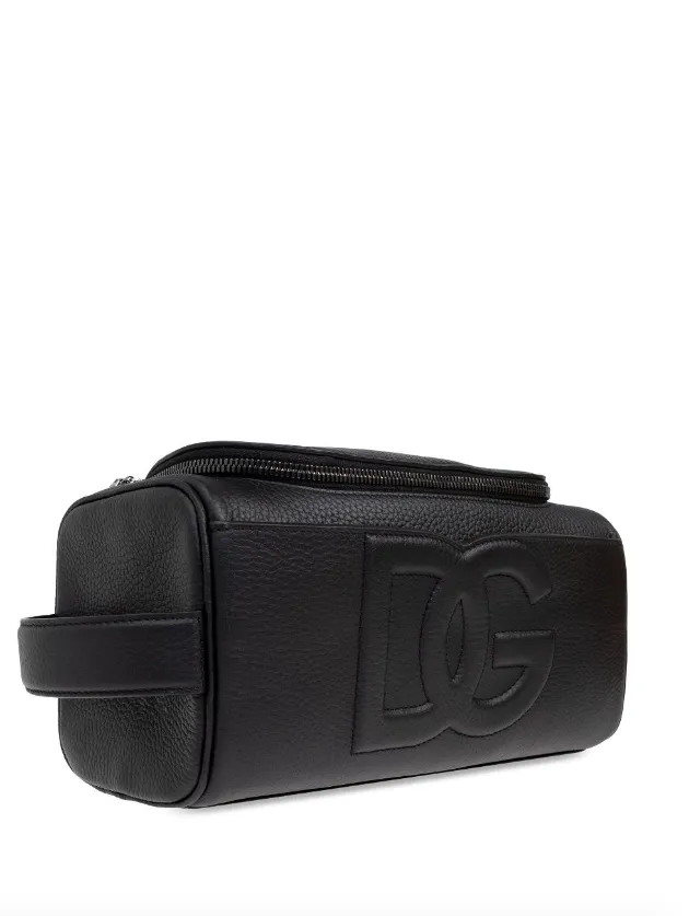 Dolce & Gabbana logo-patch wash bag
