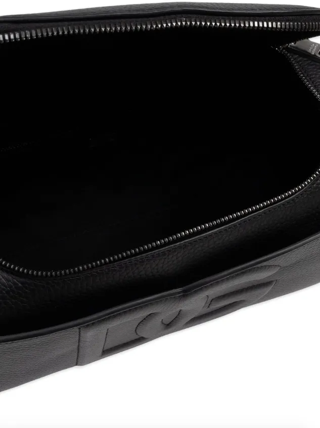 Dolce & Gabbana logo-patch wash bag