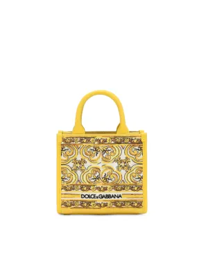 Dolce & Gabbana Mini DG Daily shopper with majolica embroidery