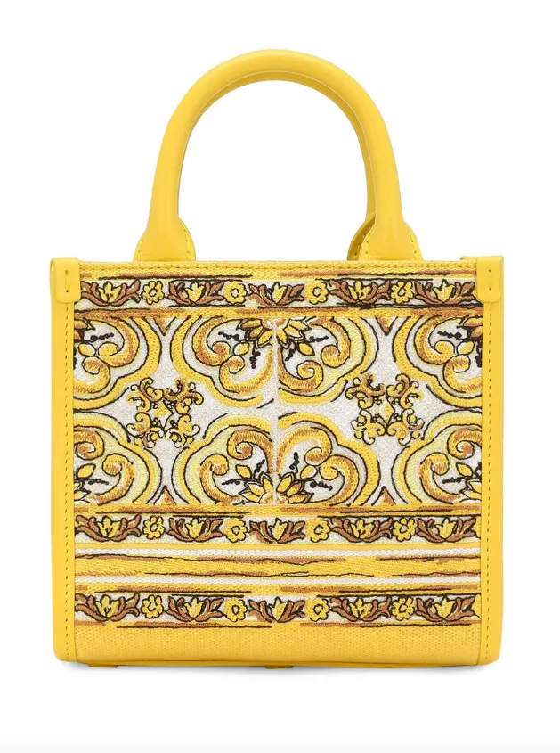 Dolce & Gabbana Mini DG Daily shopper with majolica embroidery