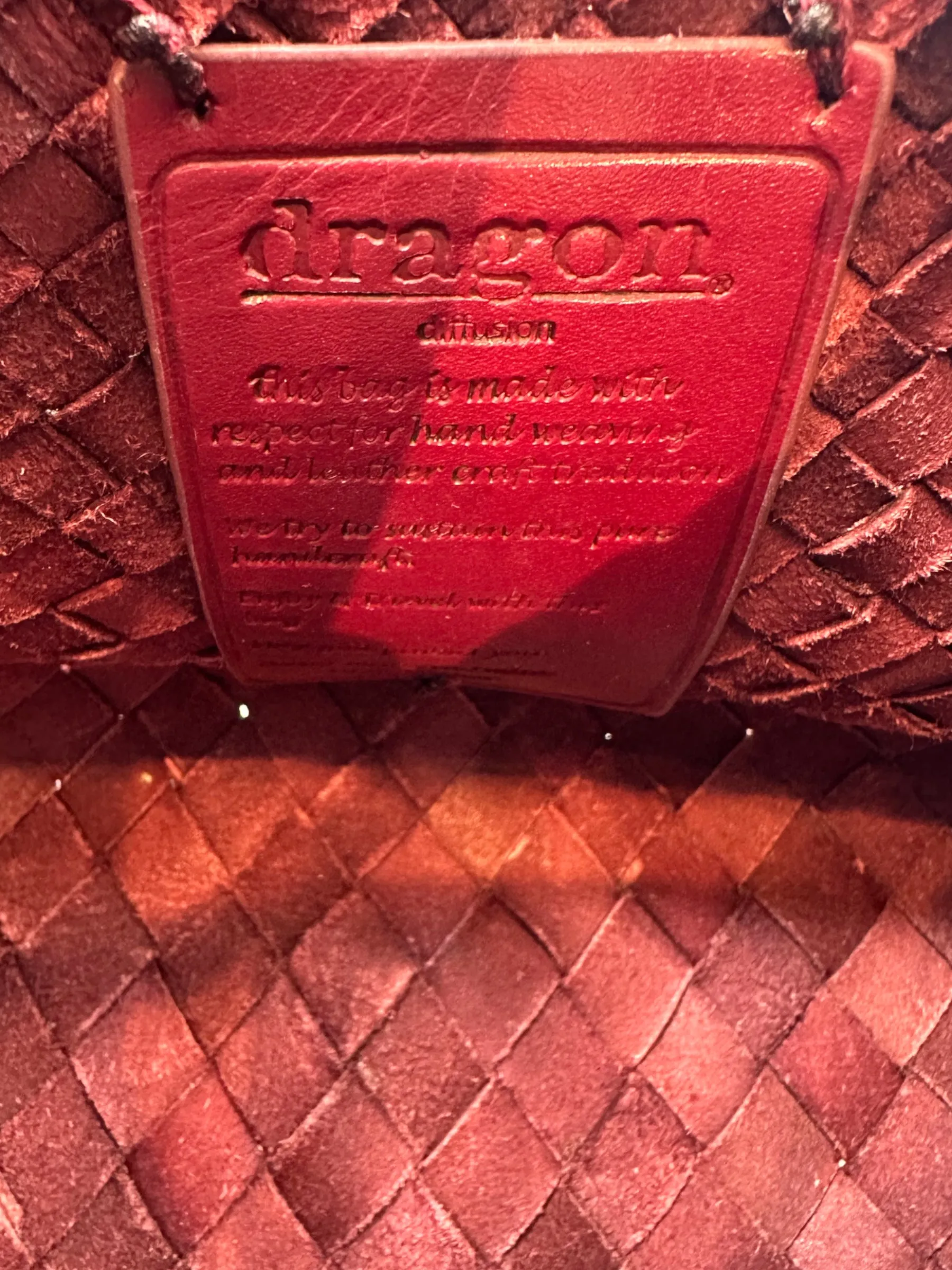Dragon Diffusion Rosanna Woven Leather Shoulder Bag