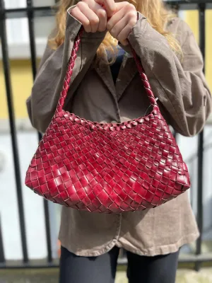 Dragon Diffusion Rosanna Woven Leather Shoulder Bag