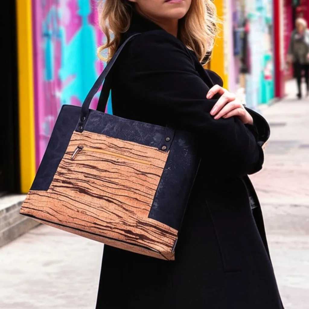 Eco-Friendly Cork Tote Bag with Natural Finish BAGP-302