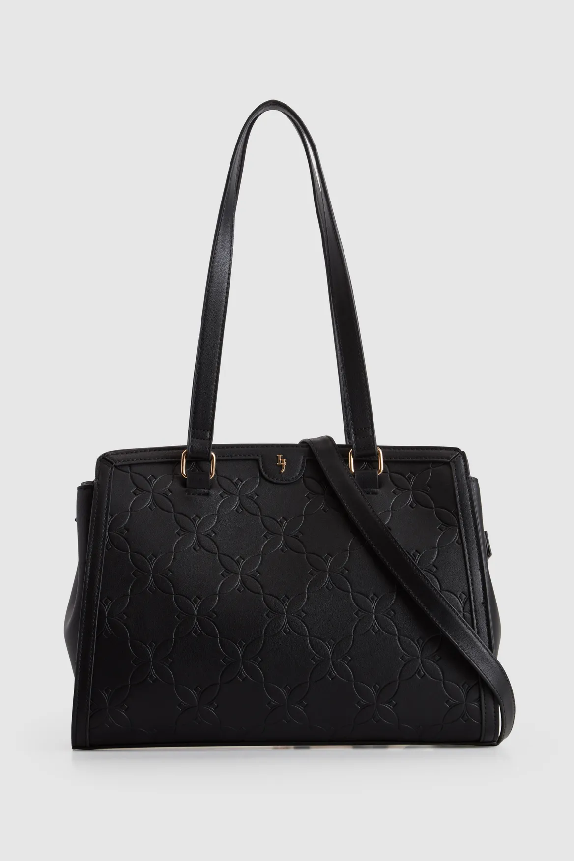 Embossed 3 Compartment Tote