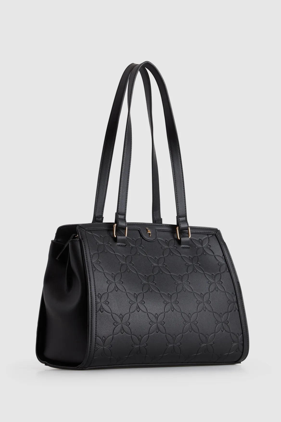 Embossed 3 Compartment Tote