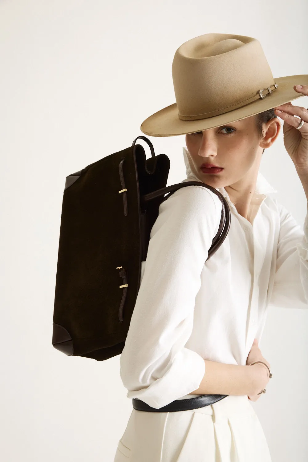Espresso Suede Book Tote Bag 33