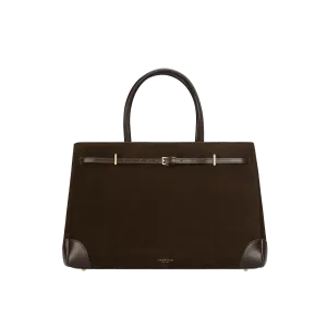 Espresso Suede Book Tote Bag 33