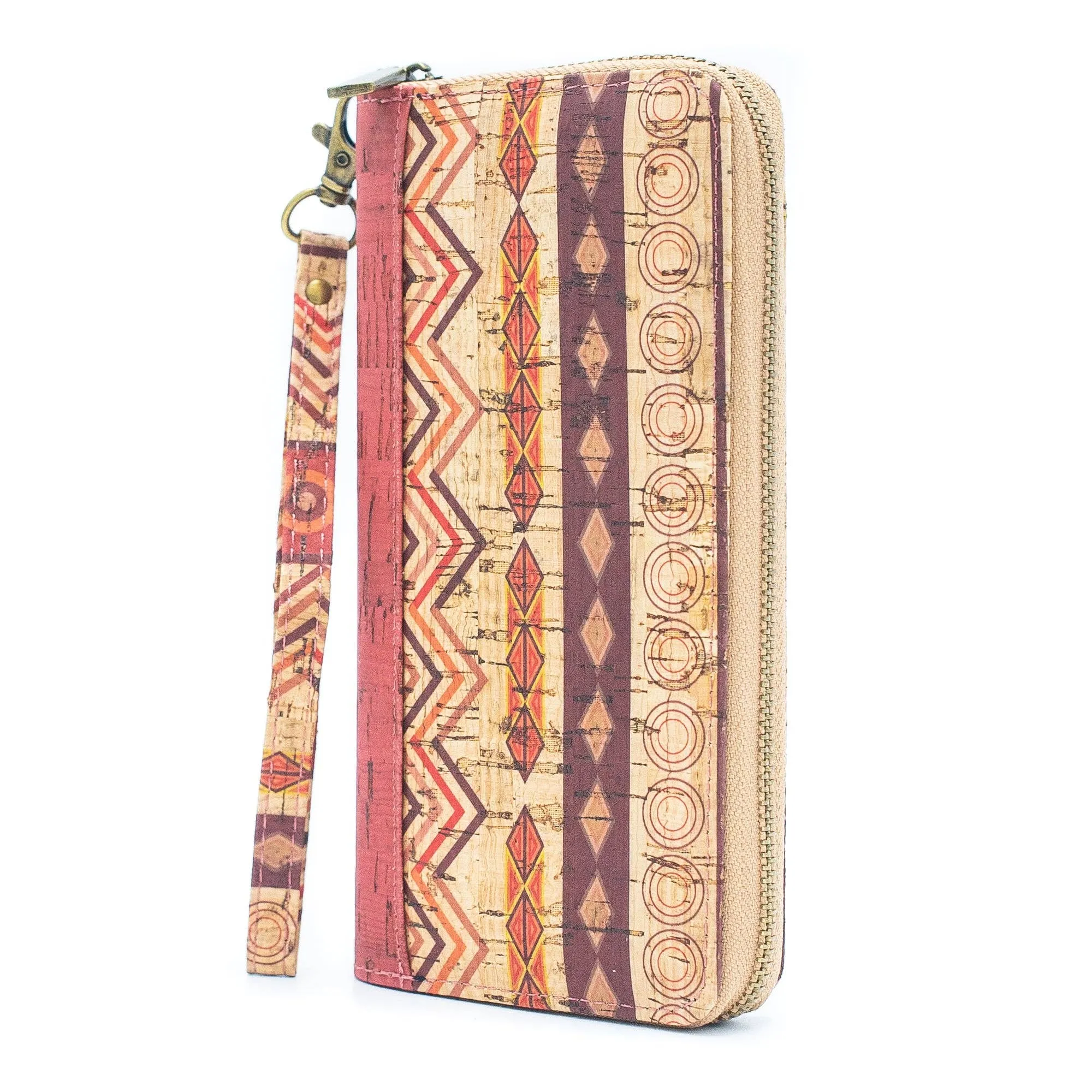 Ethnic Havana pattern- Vegan Cork Wallet HY-001