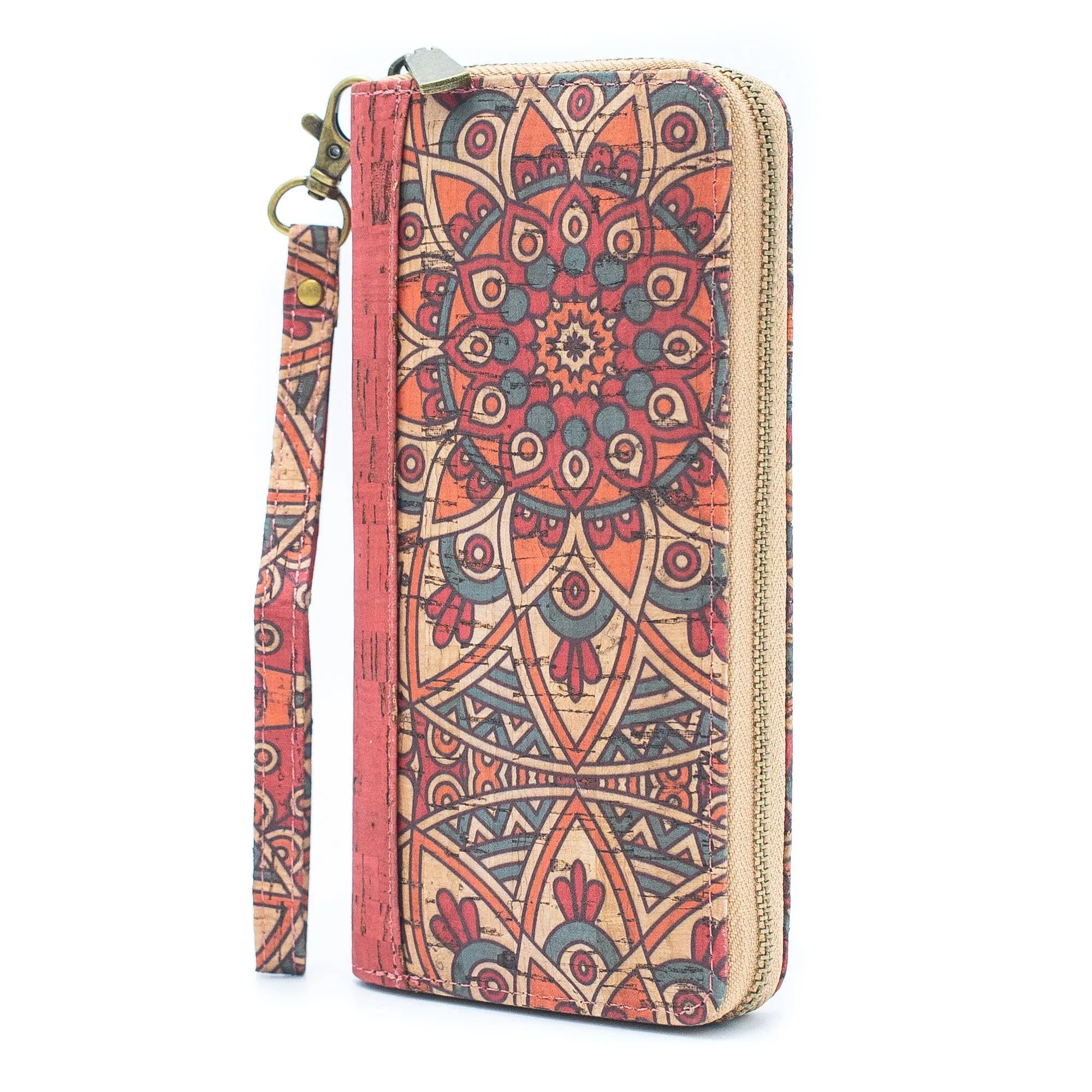 Ethnic Havana pattern- Vegan Cork Wallet HY-001