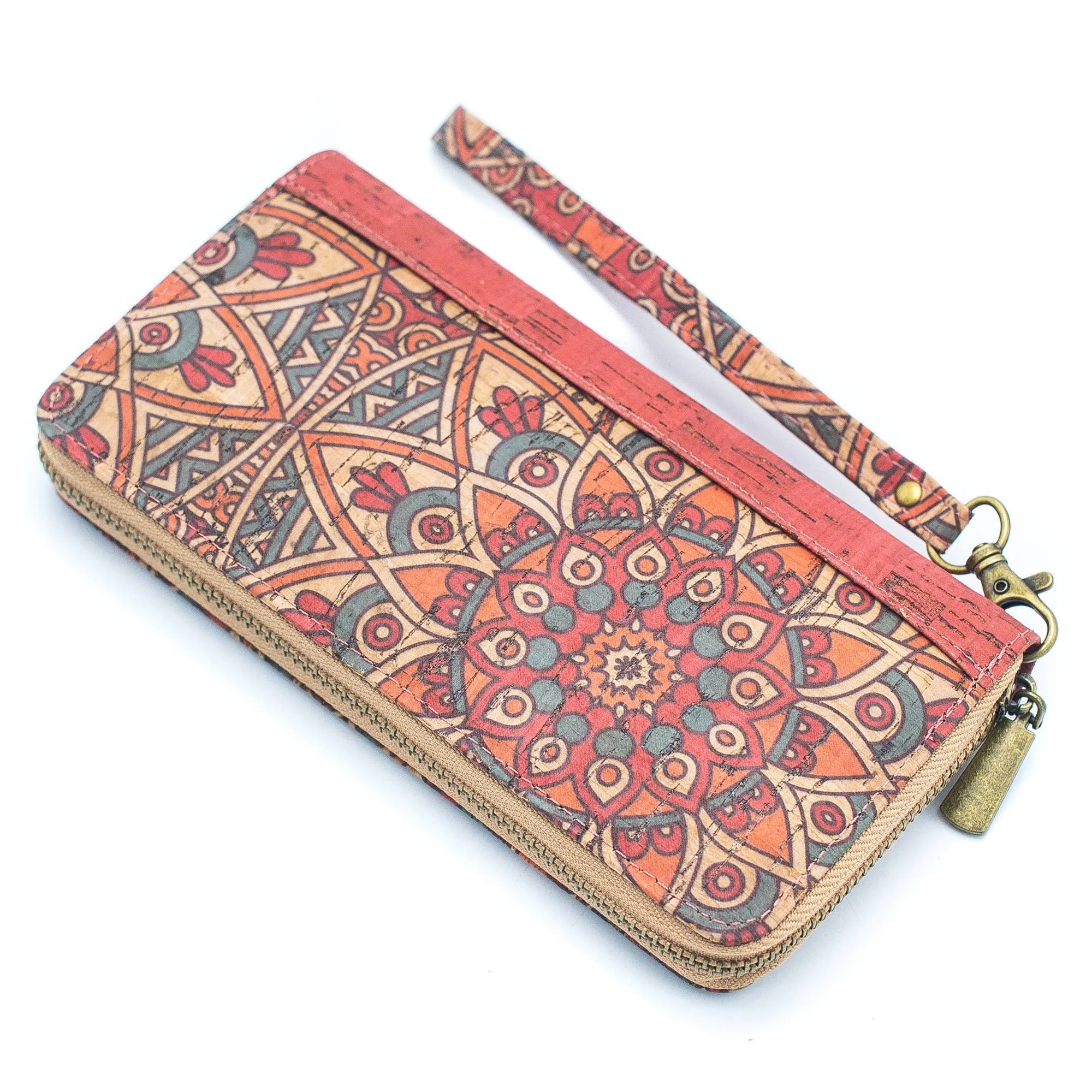 Ethnic Havana pattern- Vegan Cork Wallet HY-001