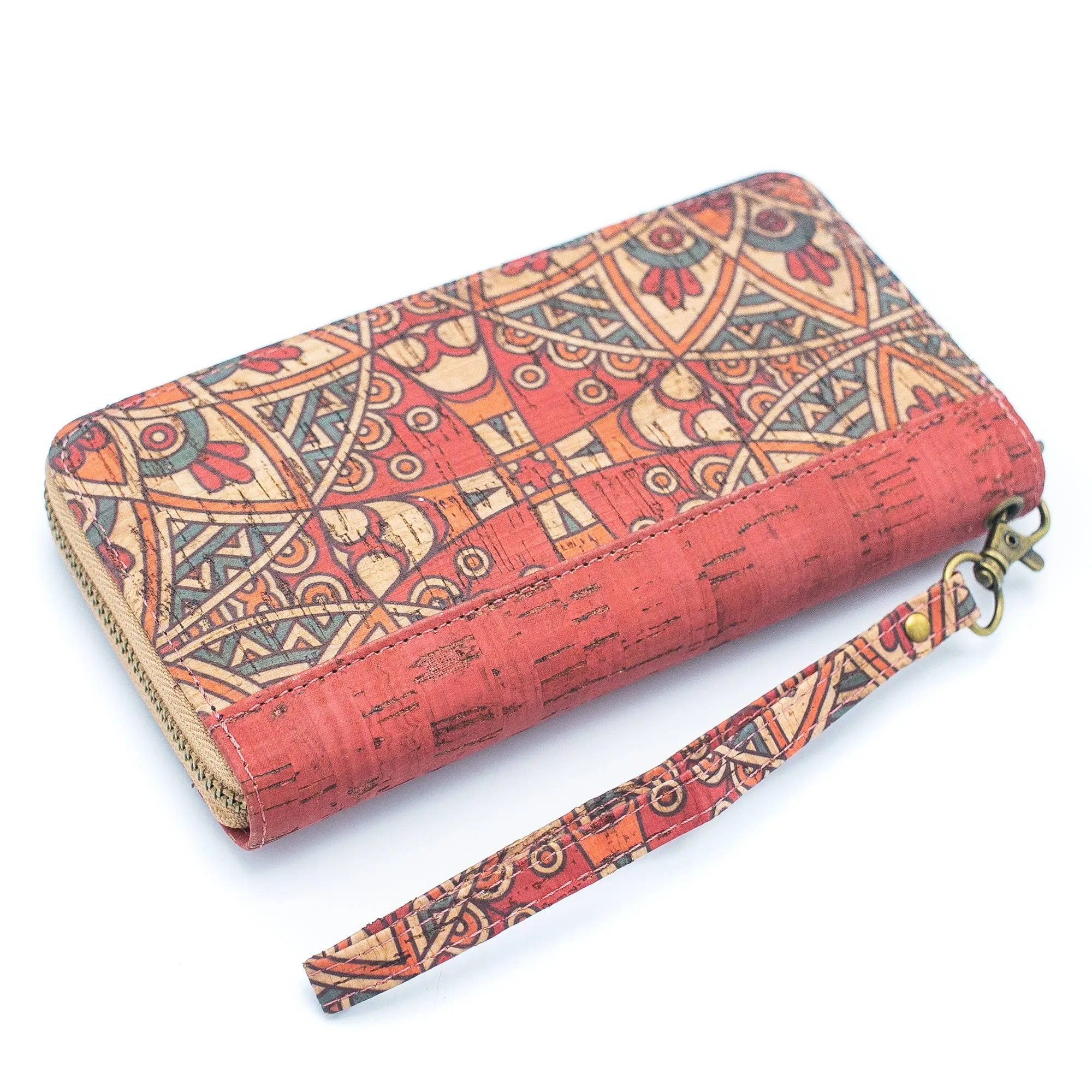 Ethnic Havana pattern- Vegan Cork Wallet HY-001