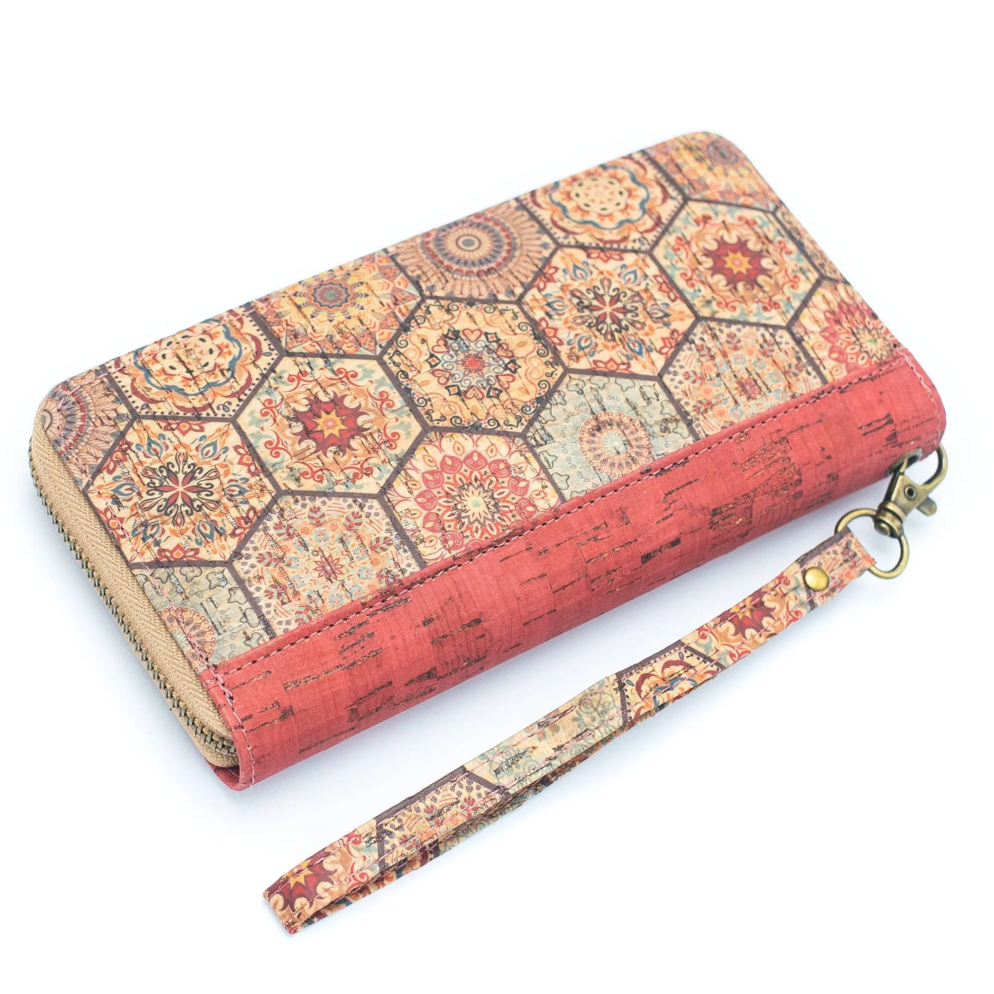 Ethnic Havana pattern- Vegan Cork Wallet HY-001