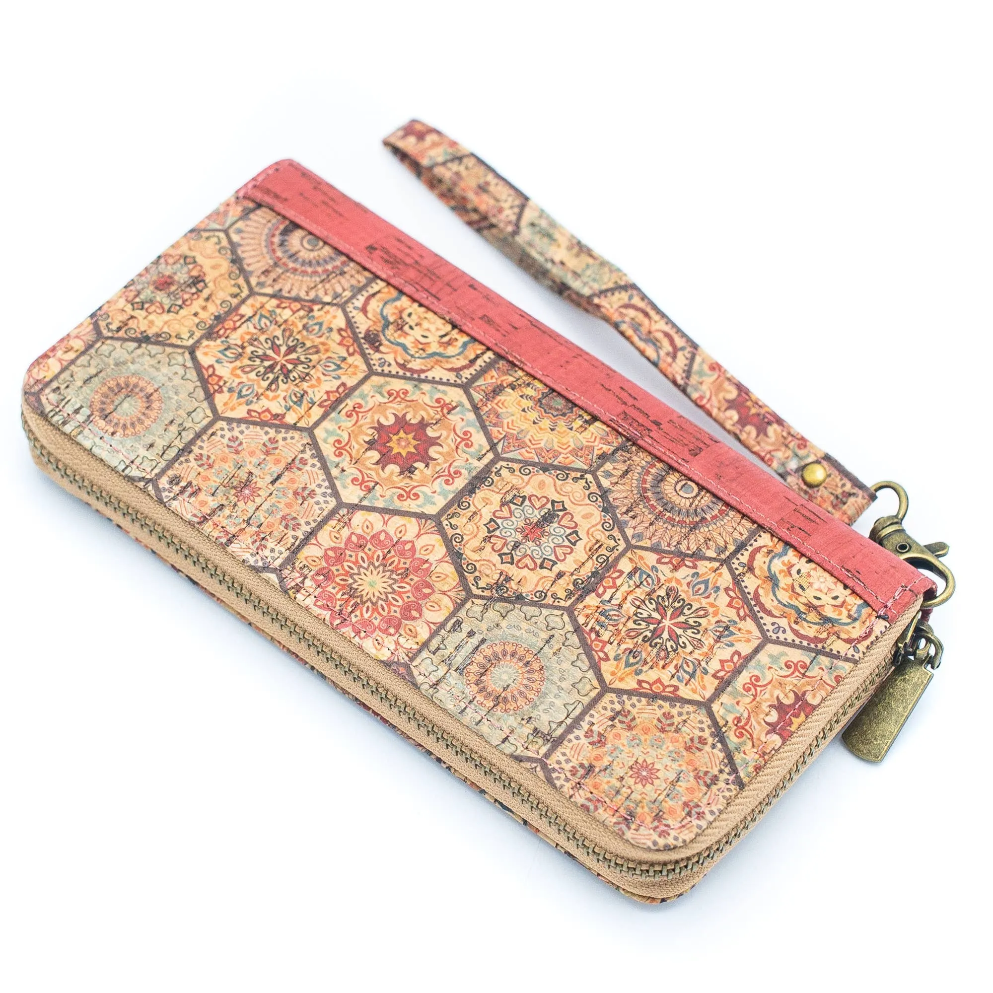 Ethnic Havana pattern- Vegan Cork Wallet HY-001
