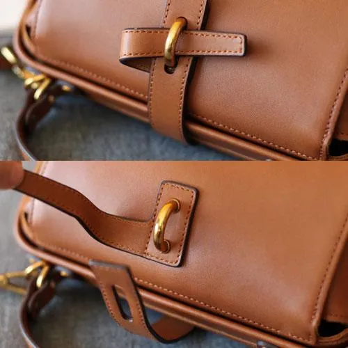 Fashion Black Womens Mini Leather Handbag Shoulder Bag Brown Cute Crossbody Bag Purse