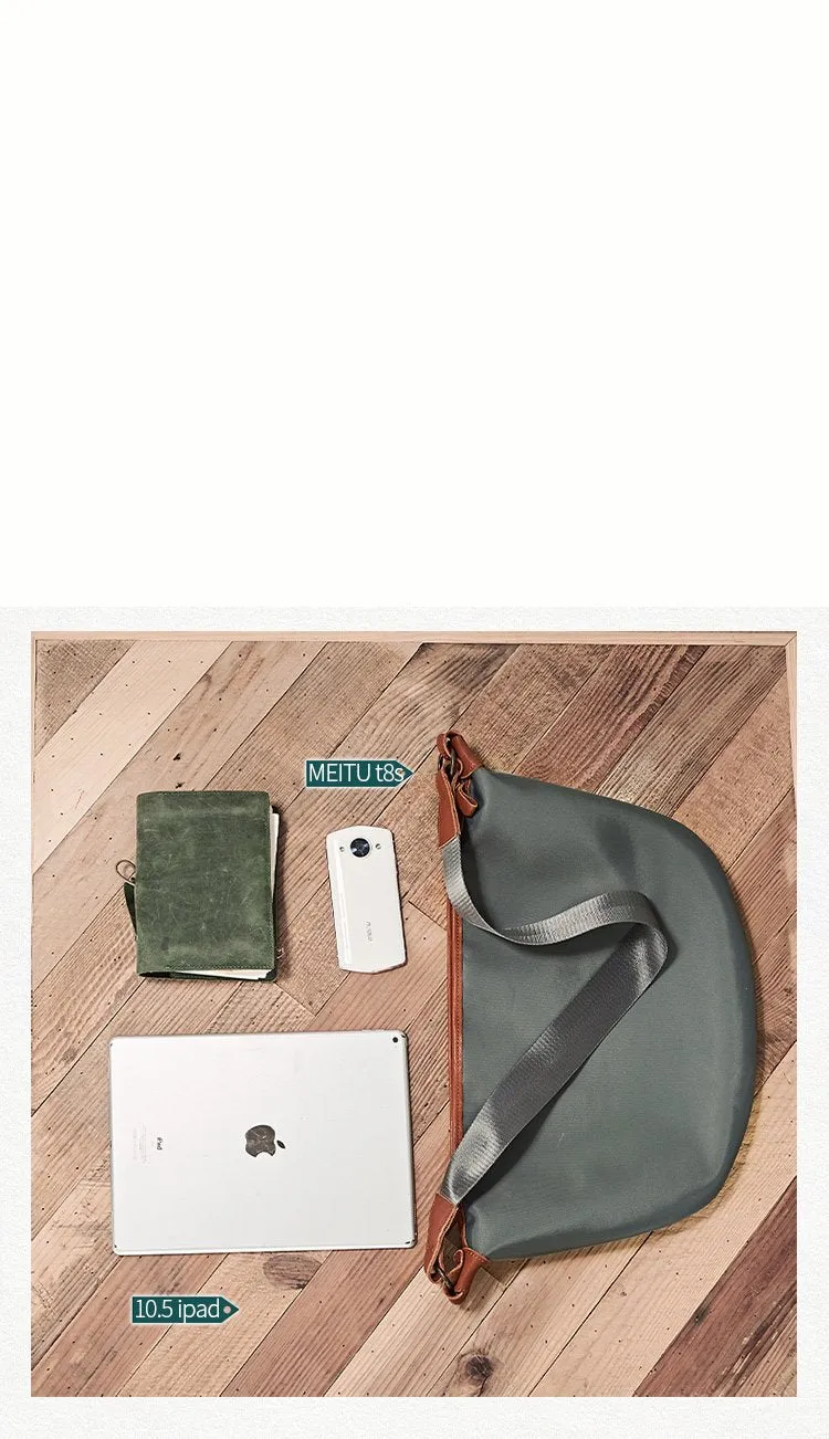 Fashion Nylon Mens Womens Khaki Messenger Bags Nylon Side Bag Shoulder Bag for Men Women