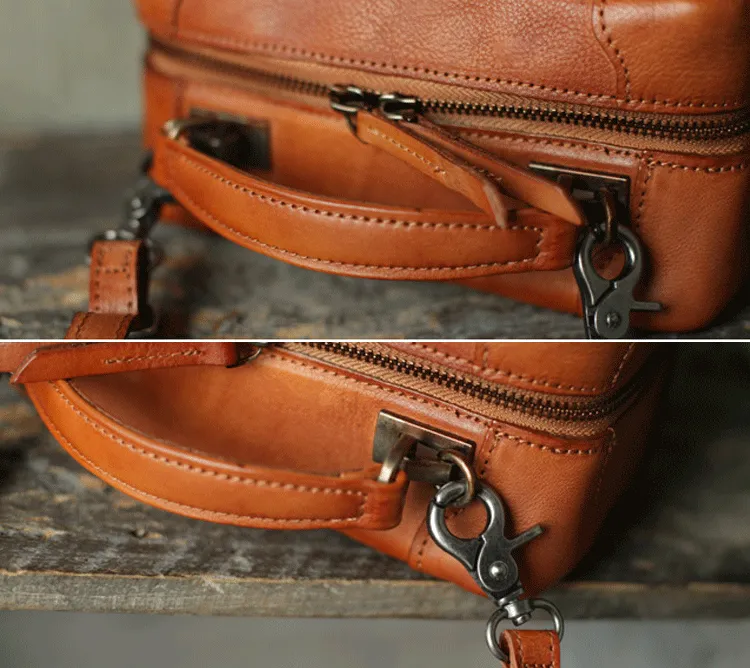 Fashion Womens Black Leather Square Structured Box Handbag Satchel Brown Leather Satchel Shoulder Bag