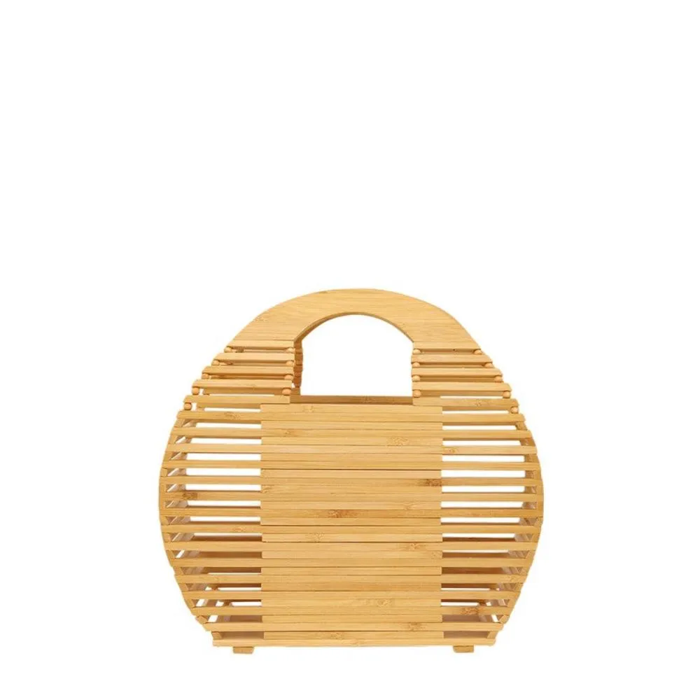FASHNZFAB Bamboo Ark Hand Round Shape Bag