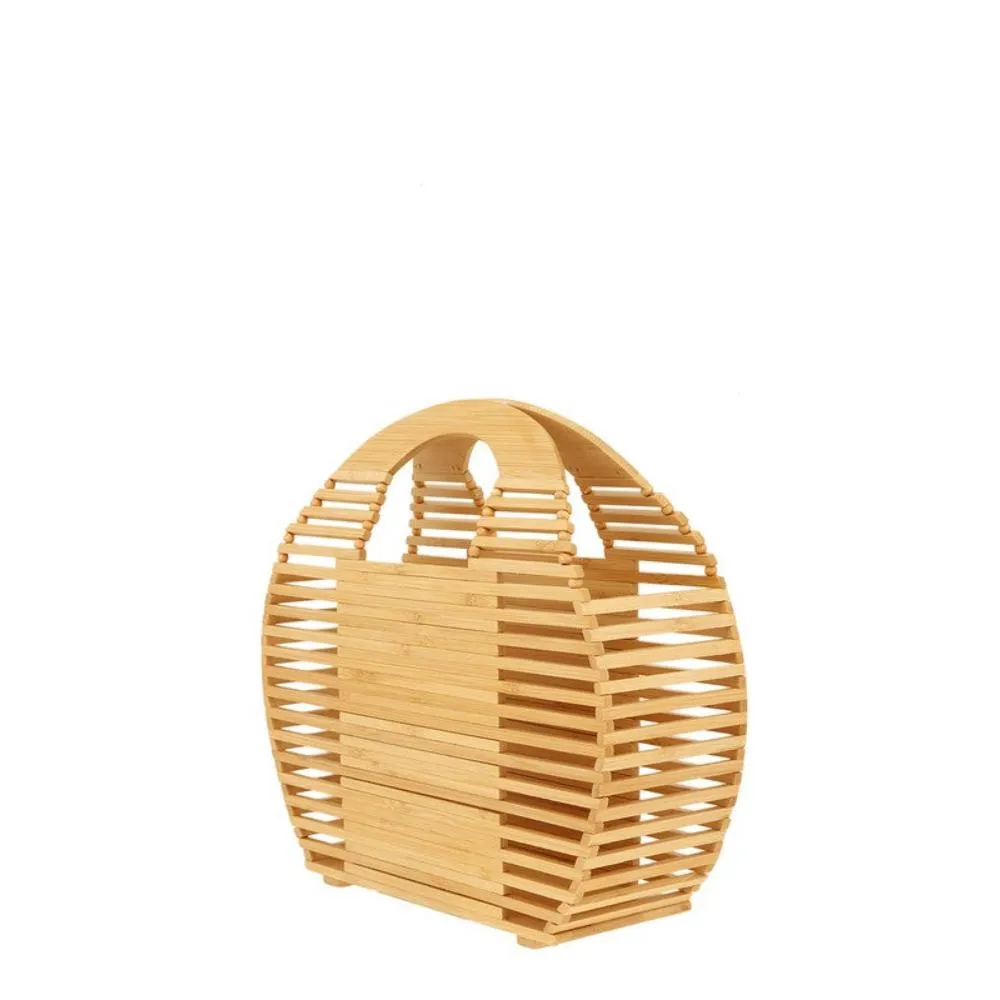 FASHNZFAB Bamboo Ark Hand Round Shape Bag