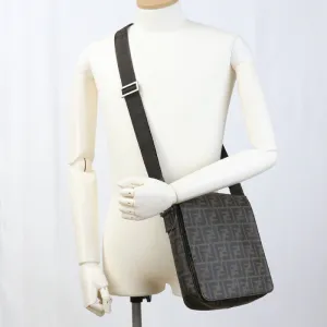FENDI 7VA215 Shoulder Bag Zucca Crossbody Bag PVC Brown unisex