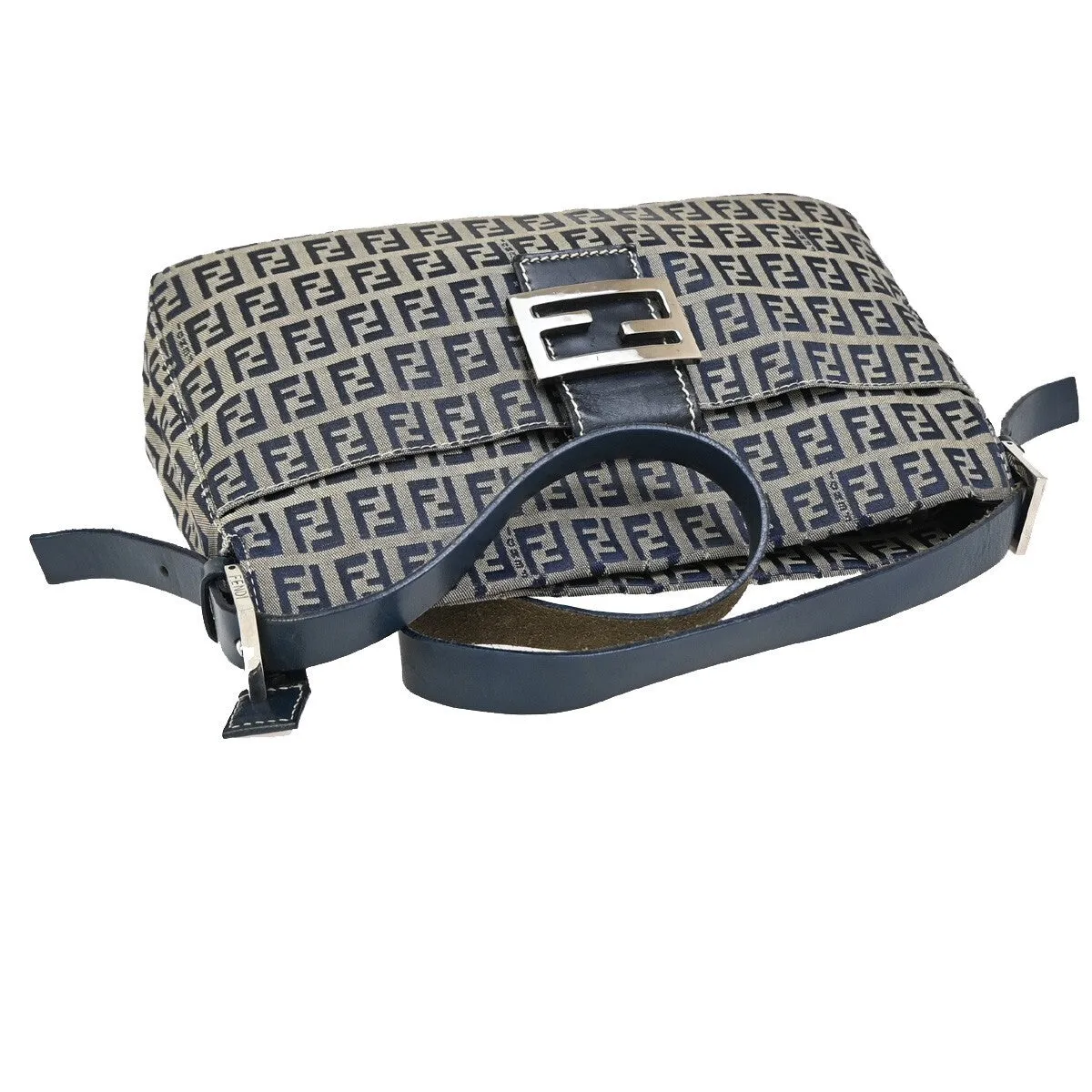 Fendi Baguette Canvas Shoulder Bag (Pre-Owned)