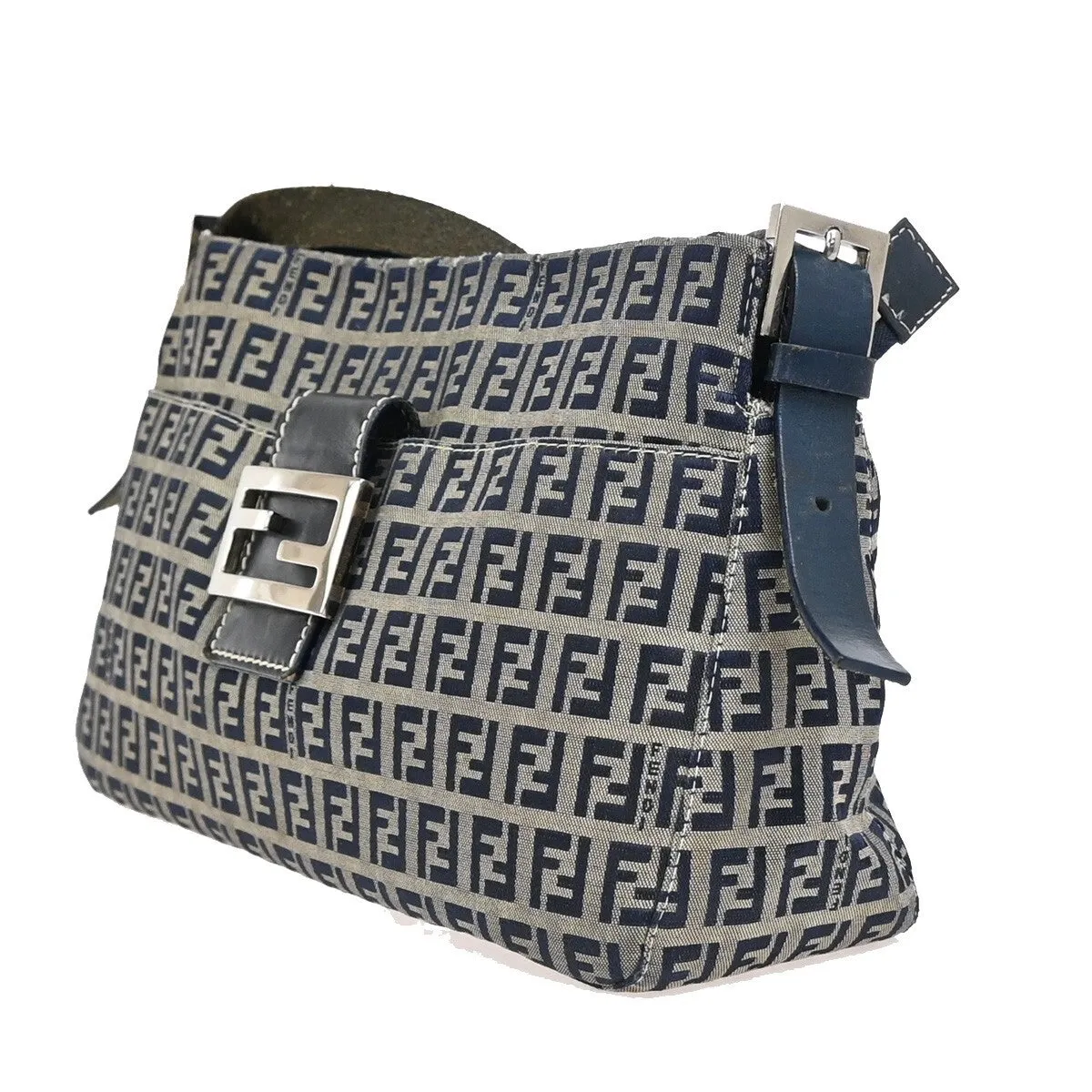 Fendi Baguette Canvas Shoulder Bag (Pre-Owned)