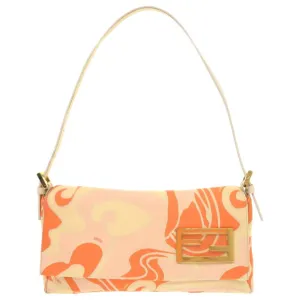 Fendi  Canvas Handbag Shoulder Bag (Pre-Owned)