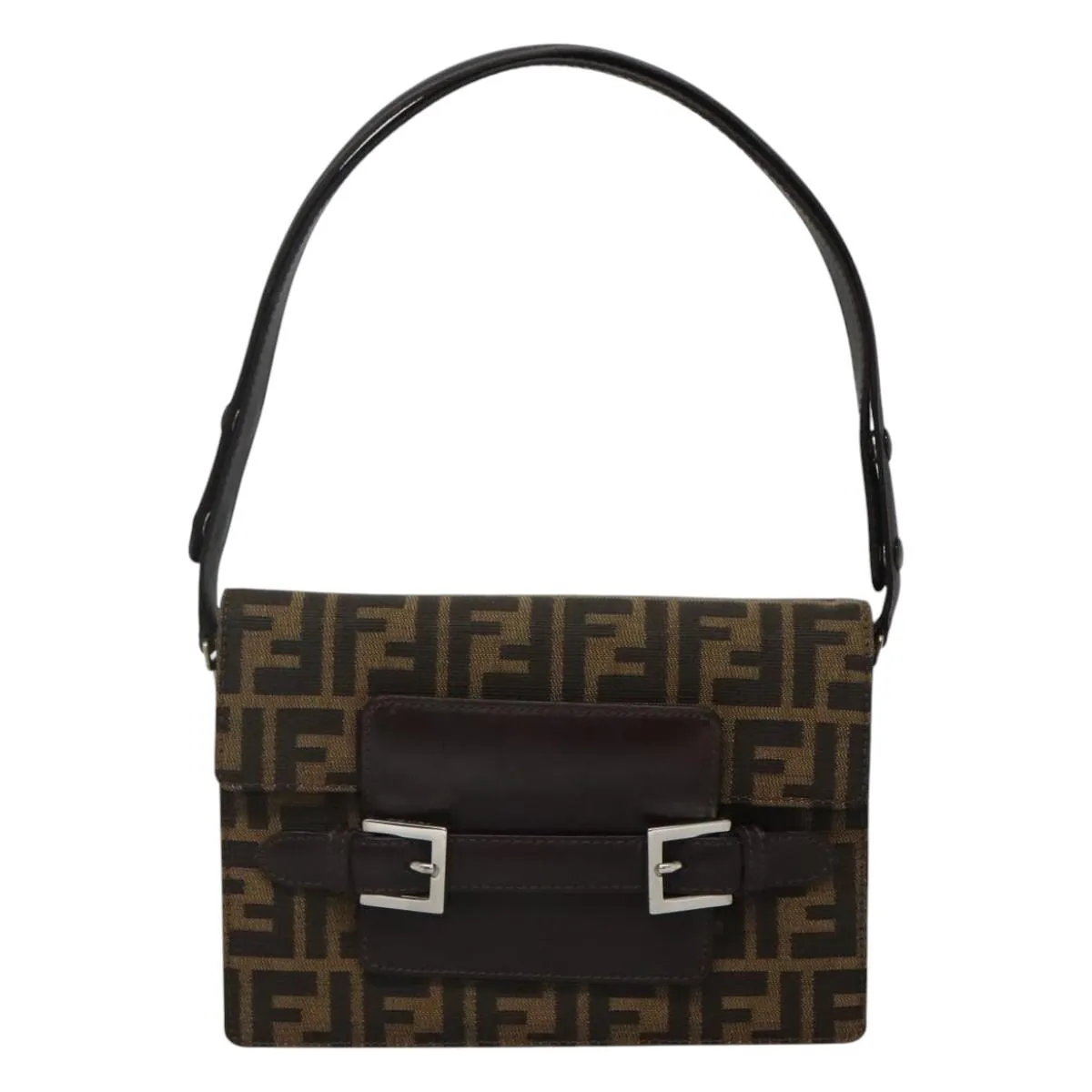 Fendi Canvas Shoulder Bag (Pre-Owned)