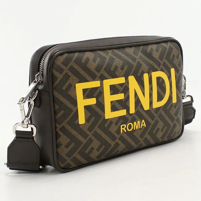 FENDI FE88632 Camera case Fendi Rome Shoulder Bag PVC Brown mens