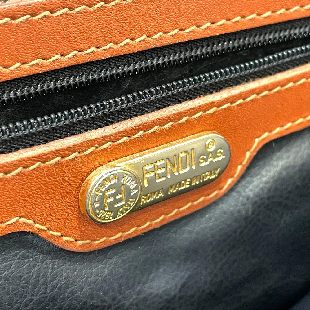 FENDI Handbag PVC / Leather Brown type Pecan Shoulder