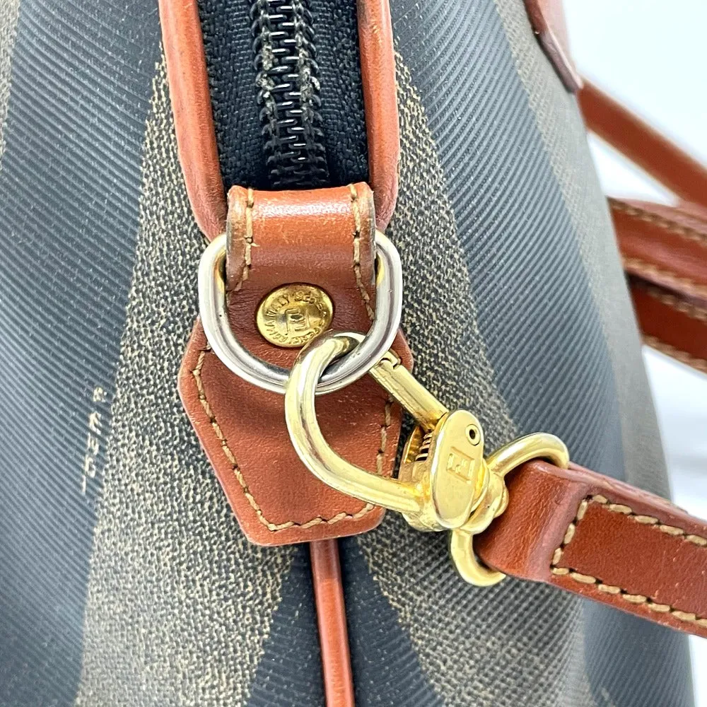 FENDI Handbag PVC / Leather Brown type Pecan Shoulder