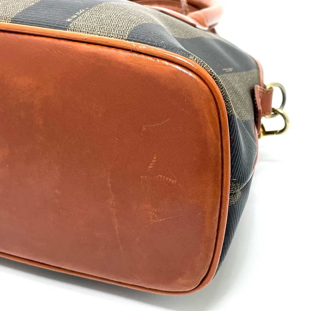 FENDI Handbag PVC / Leather Brown type Pecan Shoulder