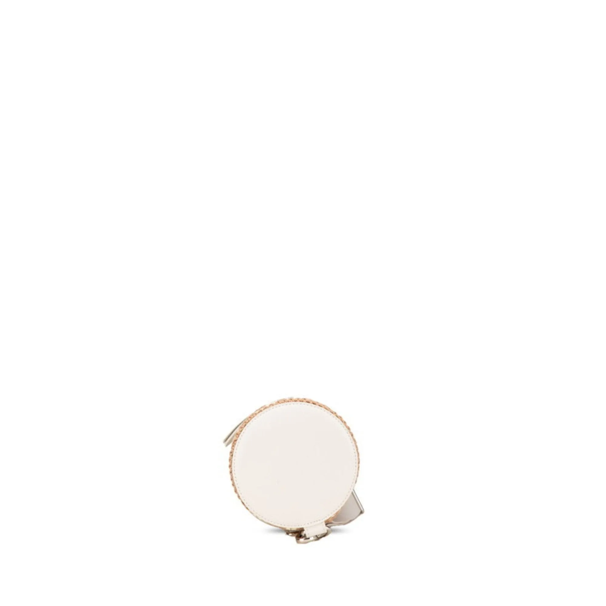 Fendi ivory Straw Leather Shoulder Bag (Pre-Owned)