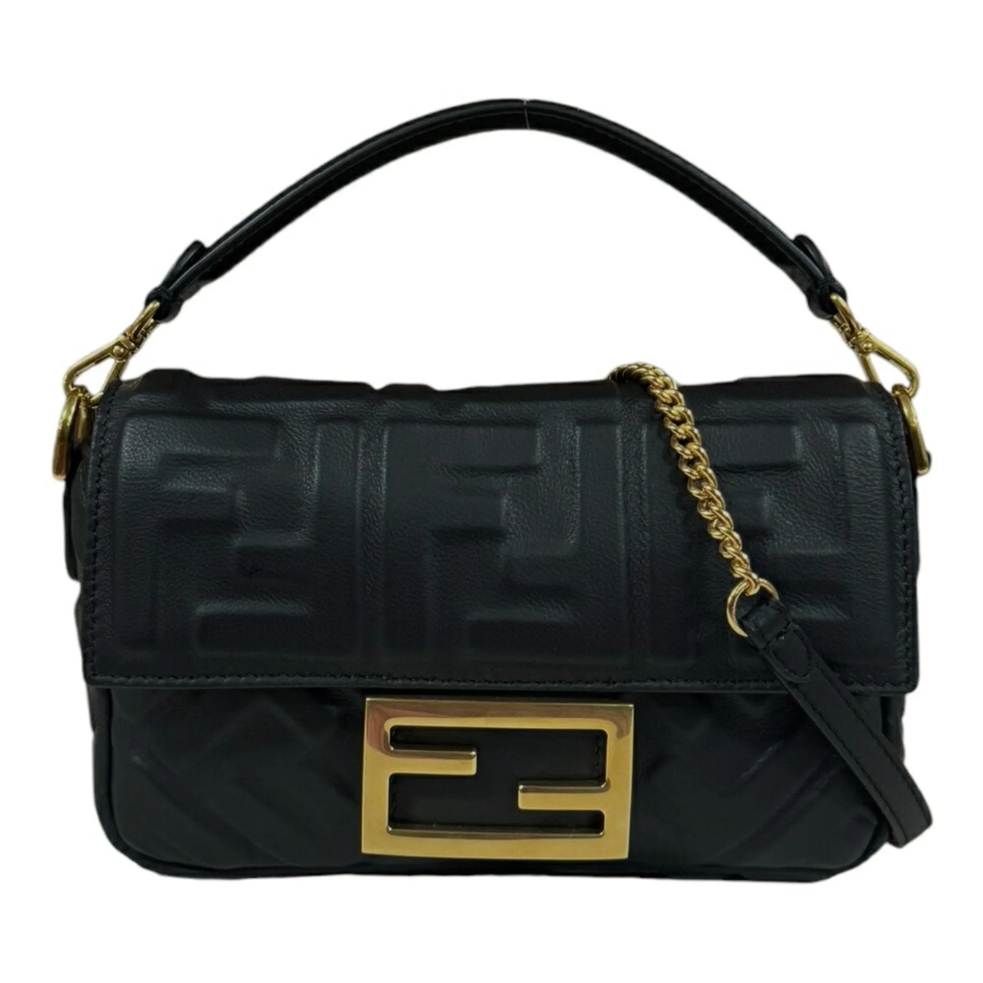 Fendi Leather Shoulder Bag (Pre-Owned)