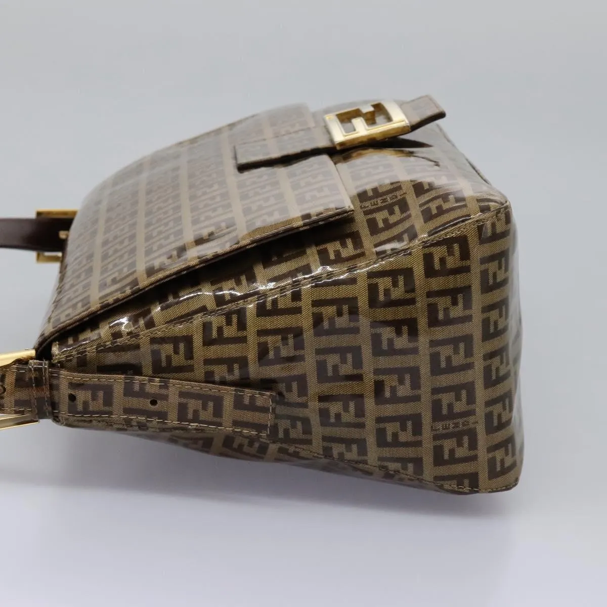 Fendi Mamma Baguette Canvas Shoulder Bag (Pre-Owned)