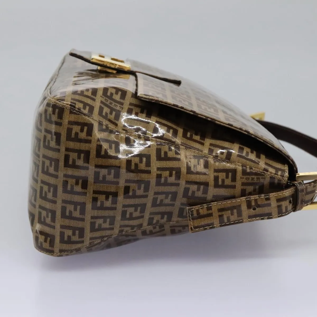 Fendi Mamma Baguette Canvas Shoulder Bag (Pre-Owned)