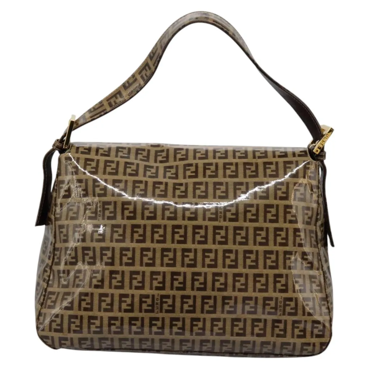Fendi Mamma Baguette Canvas Shoulder Bag (Pre-Owned)