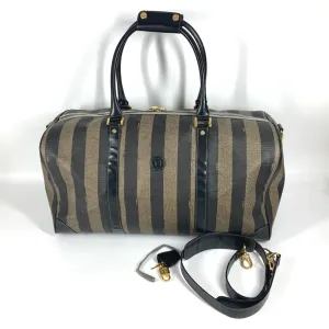 Fendi  Pvc Leather Boston Bag Shoulder Bag (Pre-Owned)